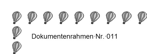 Dokument, Rahmen, Heißluftballon